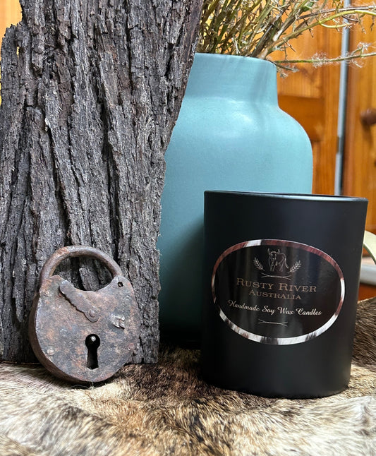 Scented Soy Wax Candle | Matte Black