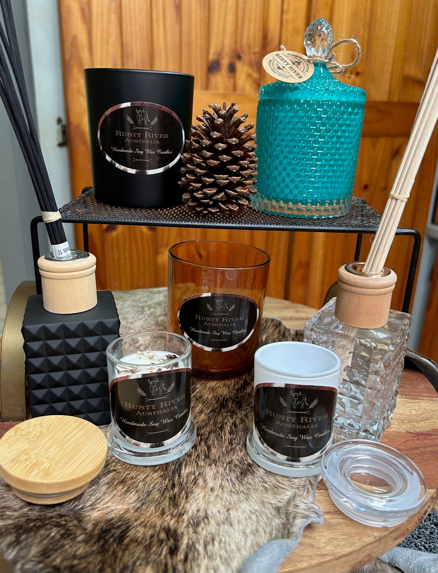 Reed Diffuser - Matte Black Geo Bottle