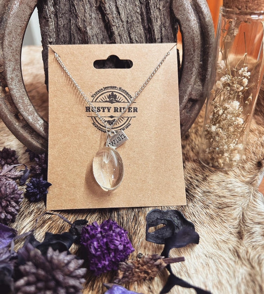 Dandelion Pendant Necklace