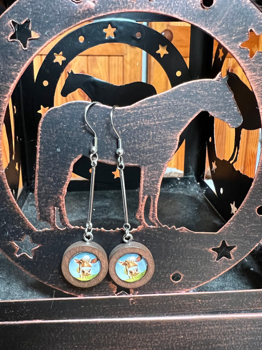 Wooden Dangle Set | Dairy Cow
