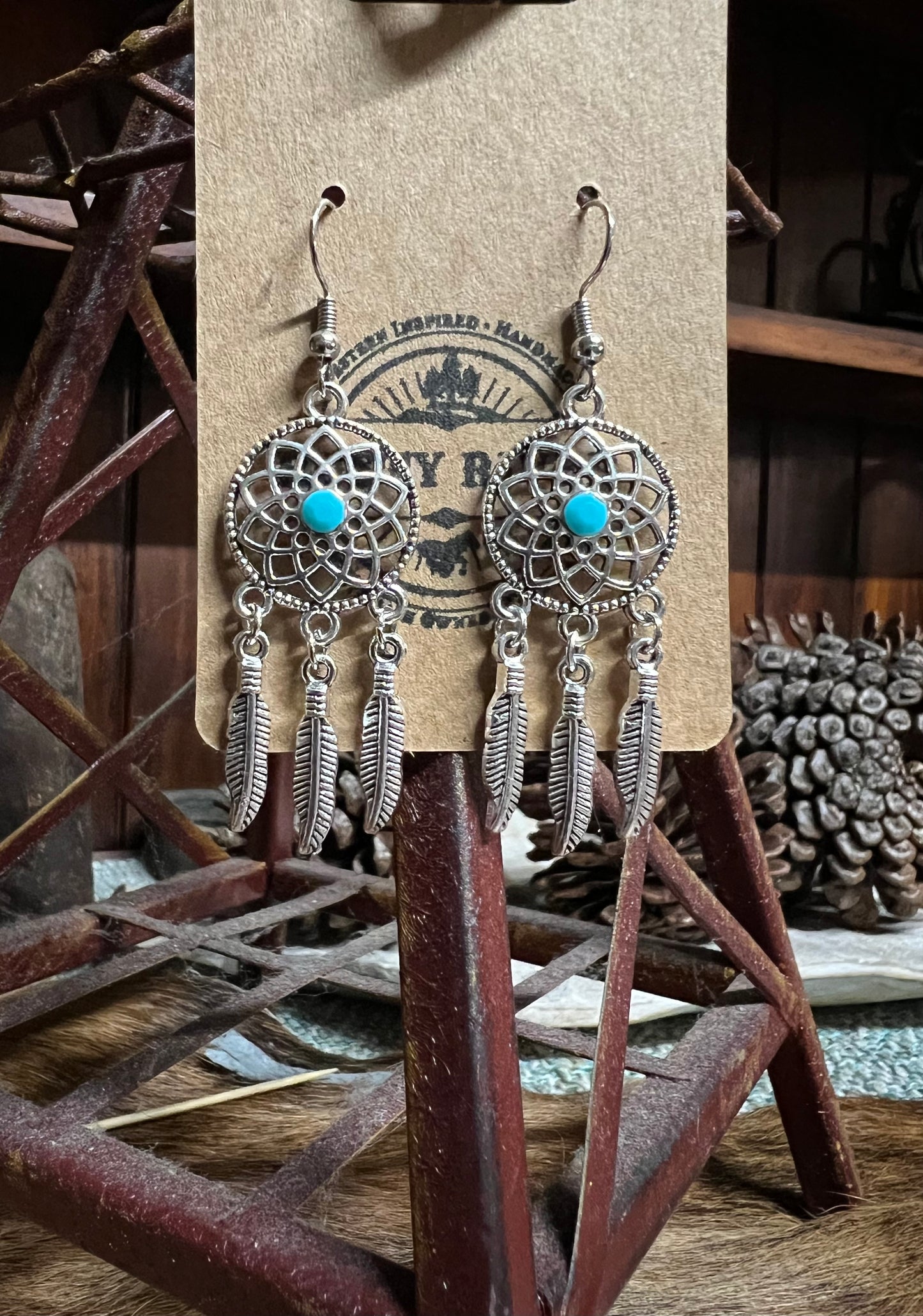 Dreamcatcher Dangle Earrings