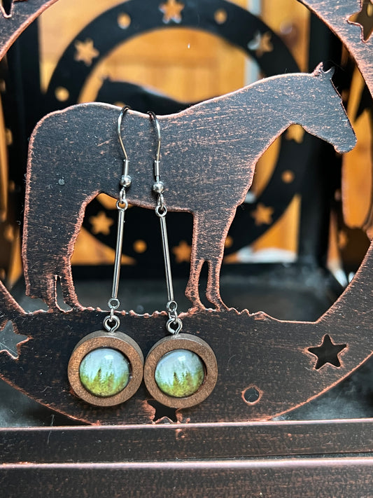 Wooden Dangle Set | Pine Tree