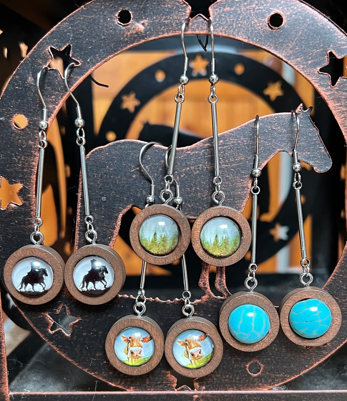 Wooden Dangle Set | Dairy Cow
