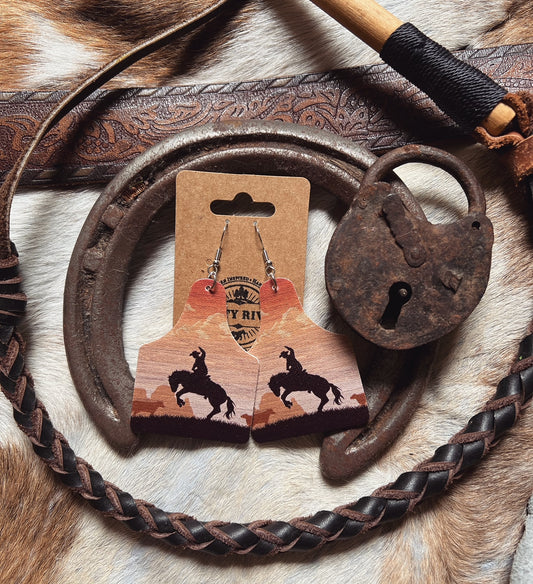 Western Bronc Dangle | Leather