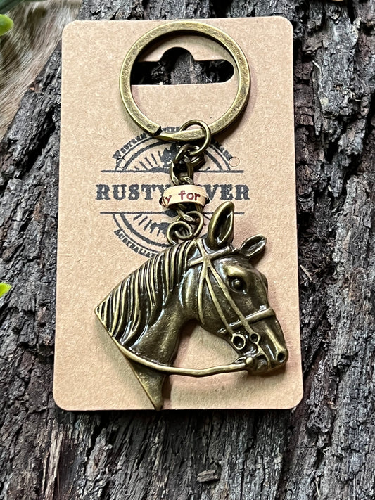 Horse Keyring | Bronze