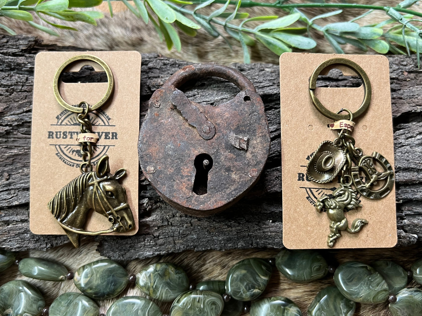 Cowboy Keyring | Bronze