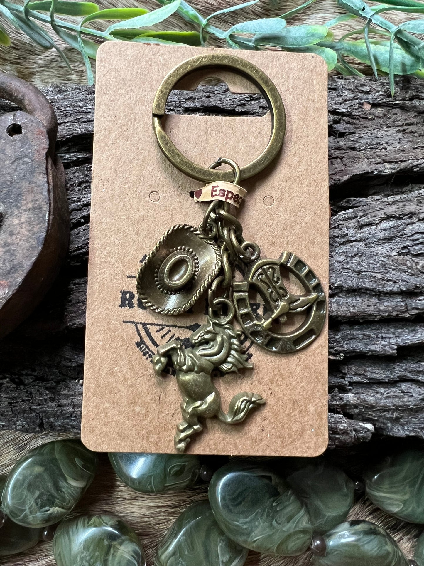 Cowboy Keyring | Bronze